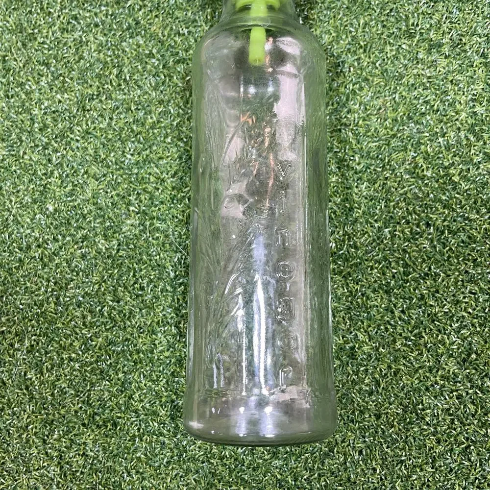 Set of Clear Glass Oil and Vinegar Dispenser Bottles
